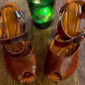 Brown Leather Women's Sandals